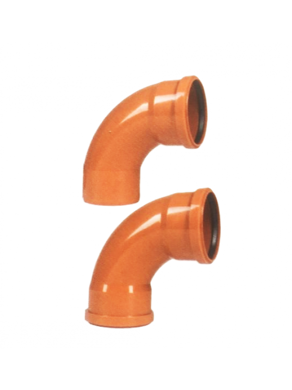 PVCU koleno kanalizačné 110/87° MF oblúk KGBD SW