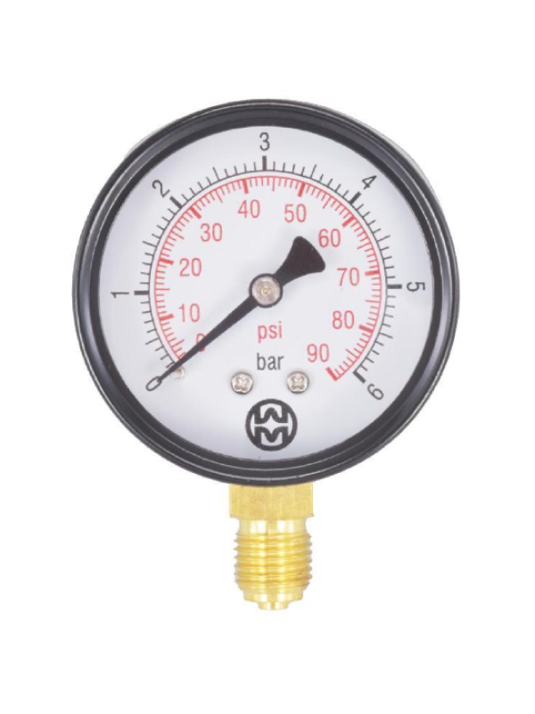 Manometer radiálny 6b,1/4",Ø 50mm