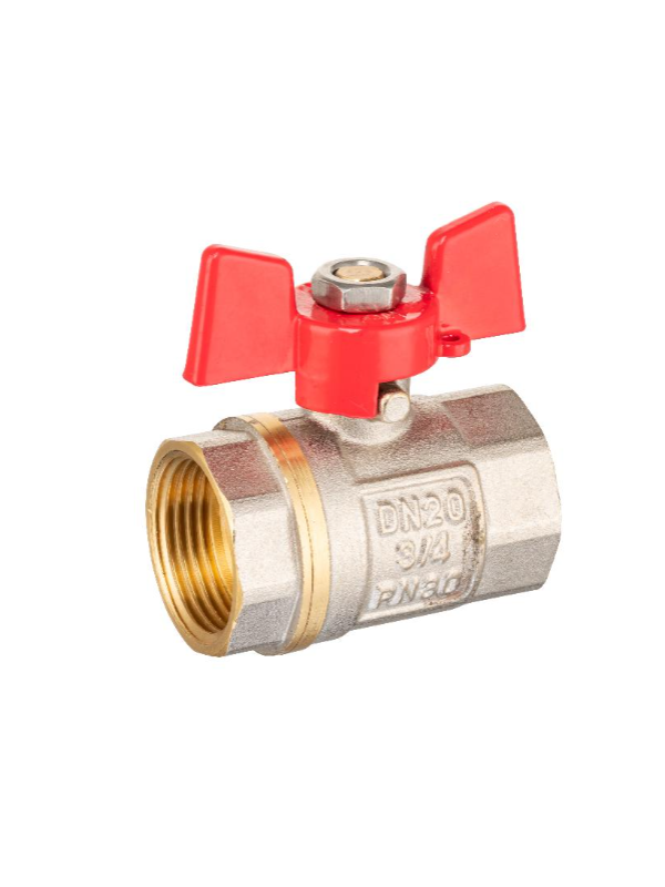 Guľový ventil FF 1/2", motýľ