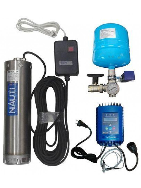 Komplet s meničom s LCD displejom AQUA ALADINO VN 3/6M 230V, 0,75kW s 20m káblom